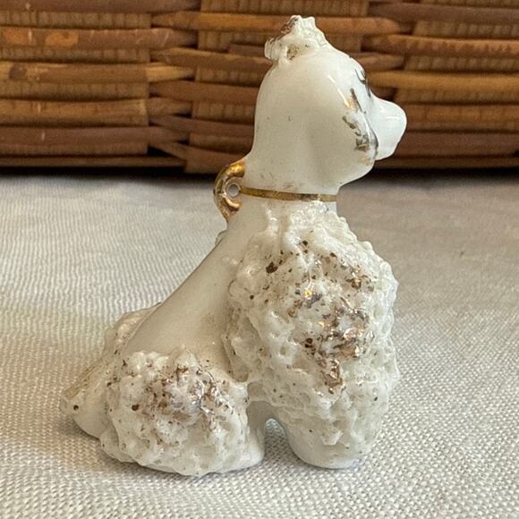 Vintage MCM Mid-Century Modern Spaghetti Poodle Porcelain Miniature Figurine - Picture 2 of 8